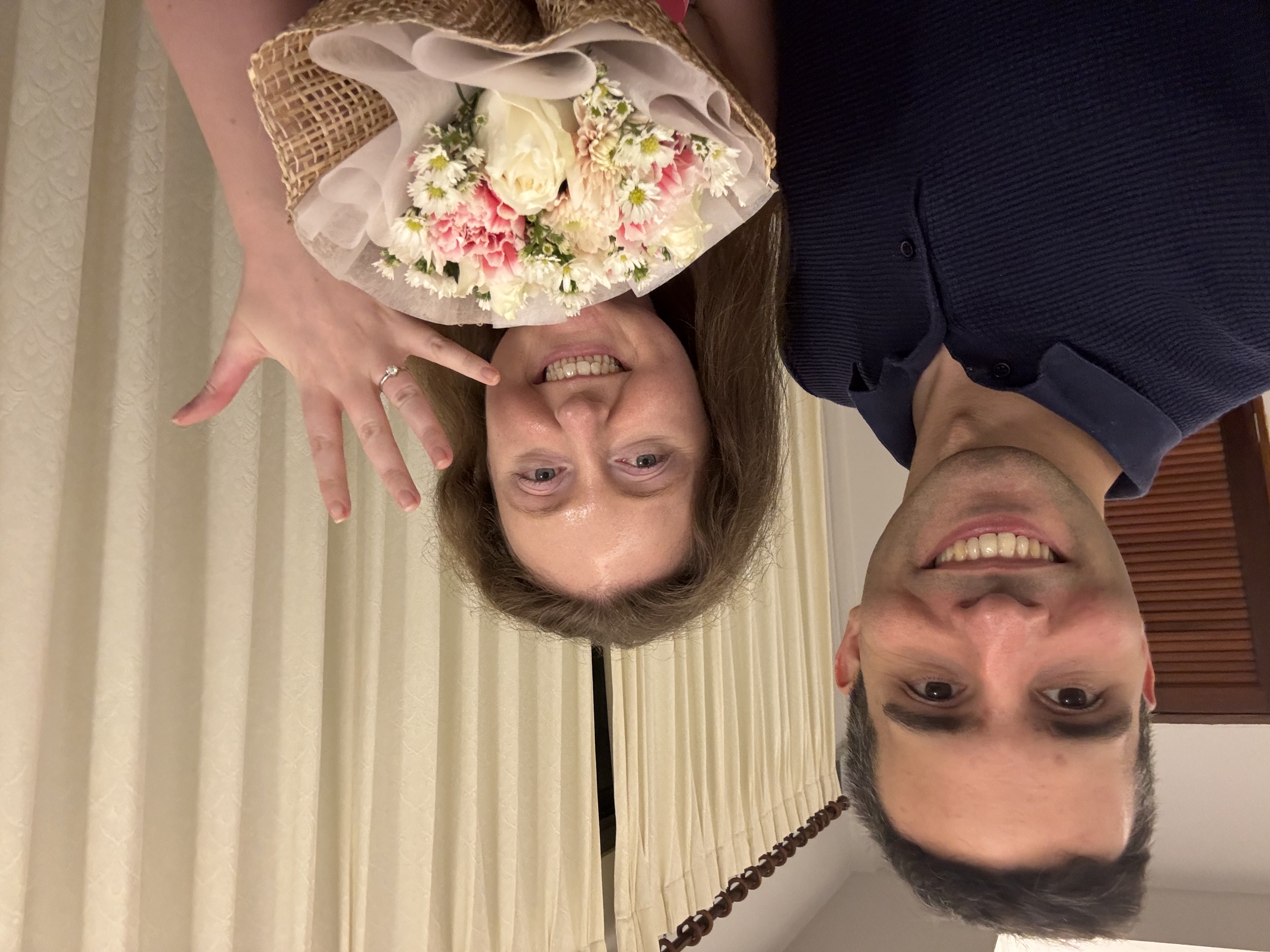 Photo of Jessica and Esteve smiling